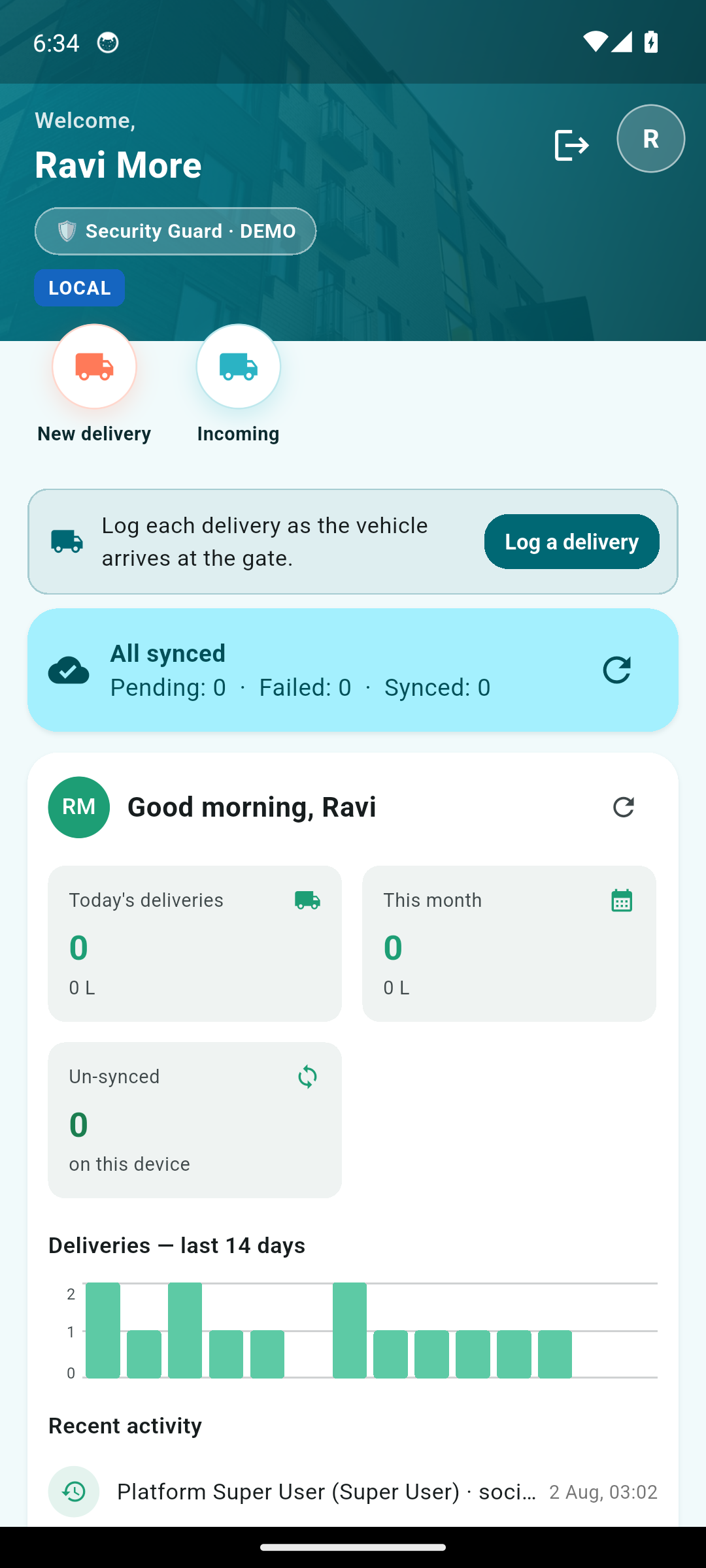 STARS screenshot: mobile-dashboard