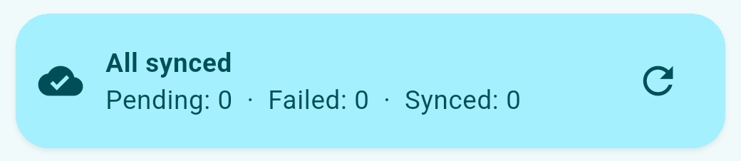 STARS screenshot: mobile-sync-status